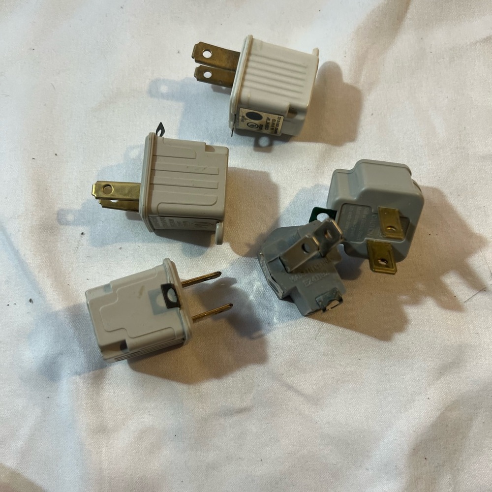Gray Electrical Plug Adapters